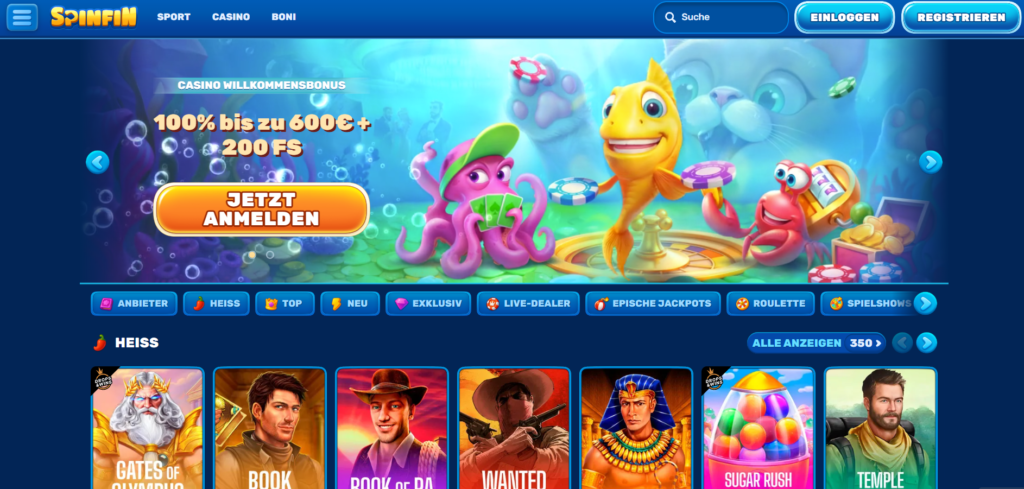 spinfin casino zonder id